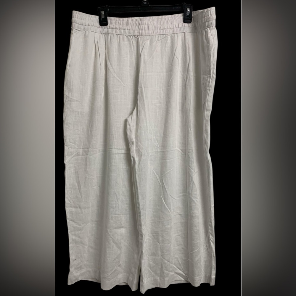 Land &‎ Sea XL Lightweight Linen coastal Wide-Leg Pants Casual